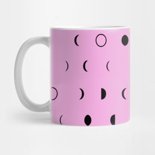 pink moon dots Mug